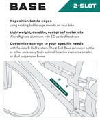 Wolf Tooth B-RAD Mounting Bases, Aluminum / 2 Slot Wolf Tooth B-RAD Mounting Bases, Aluminum / 2 Slot