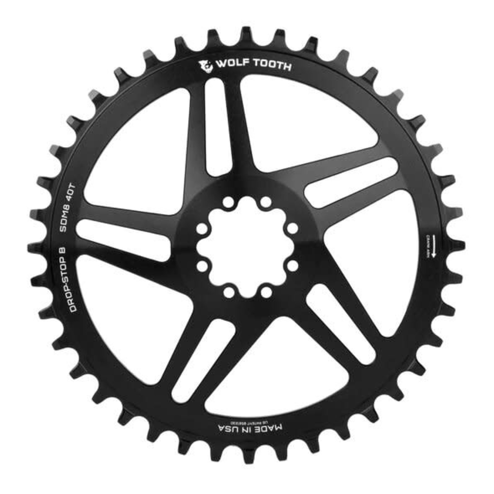 Wolf Tooth Components Wolf Tooth Direct Mount Chainring for SRAM 8-Bolt 40T