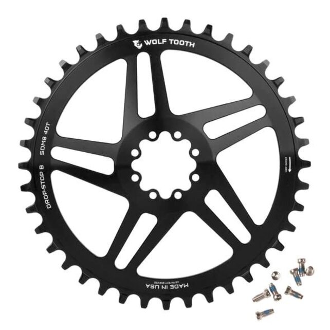 Wolf Tooth Direct Mount Chainring for SRAM 8-Bolt 44T Wolf Tooth Direct Mount Chainring for SRAM 8-Bolt 44T
