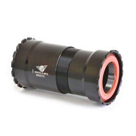 Wheels Manufacturing 386EVO Thread-Together Bottom Bracket - DUB Spindle ABEC-3 Bearing Black