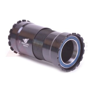 Wheels Manufacturing 386 EVO Bottom Bracket with ABEC-3 Bearings Black Cups