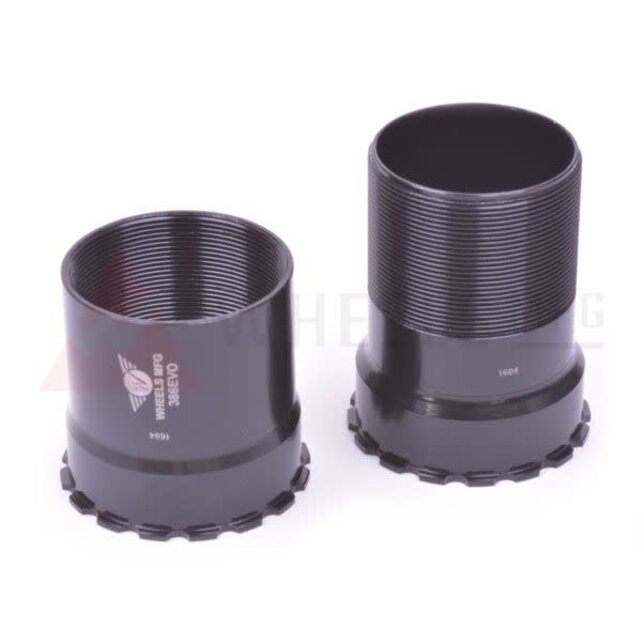 Wheels Manufacturing 386 EVO Bottom Bracket with ABEC-3 Bearings Black Cups