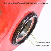 Wheels Mfg Bottom Bracket - 46mm ID Bottom Bracket Spacer Pack Wheels Mfg Bottom Bracket - 46mm ID Bottom Bracket Spacer Pack