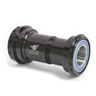 Wheels Manufacturing BB30A Frame to GXP Spindle Outboard Thread Together Bottom Bracket Black