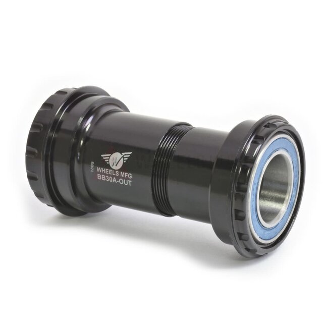 Wheels Manufacturing BB30A Frame to GXP Spindle Outboard Thread Together Bottom Bracket Black