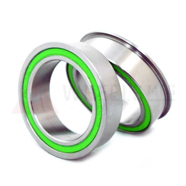 Wheels Mfg Bottom Bracket - BB86 to 30MM Flanged, Dual Row PressFit 86/92 Ceramic Bottom Bracket