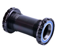 Wheels Manufacturing BSA English Threaded Bottom Bracket - DUB Spindle ABEC-3 Bearing Black