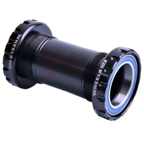 Wheels Manufacturing BSA English Threaded Bottom Bracket - DUB Spindle ABEC-3 Bearing Black