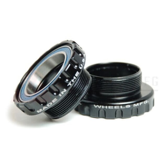 Wheels Manufacturing BSA 30 Bottom Bracket - English (BSA) Frame Interface ABEC-3 Bearings For 30mm Spindle Black