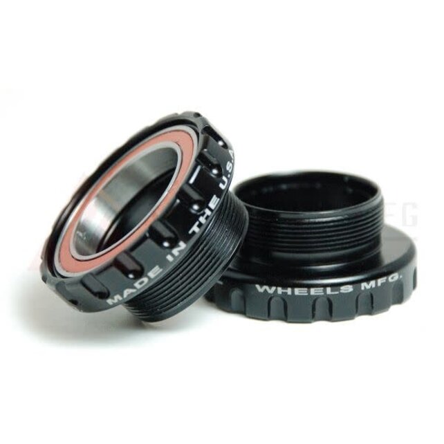 Wheels Mfg Bottom Bracket - BSA Threaded to 30mm Ceramic Hybrid BB