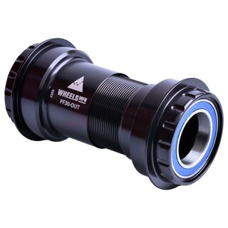 Wheels Manufacturing PressFit 30 to Shimano Bottom Bracket with ABEC-3 Bearings Black Cups