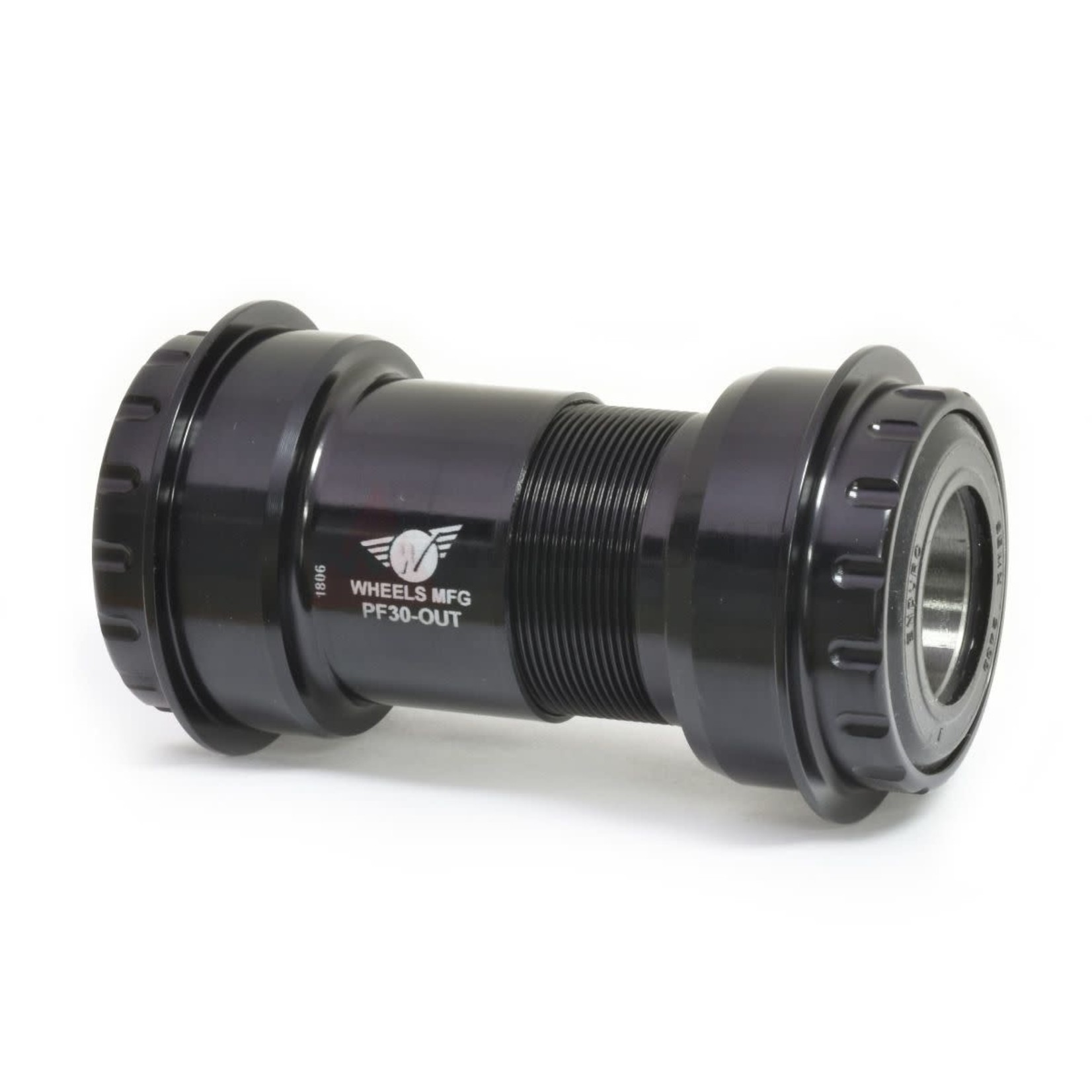 Wheels Manufacturing Wheels Mfg Bottom Bracket - PF30 Outboard Angular Contact BB for 24mm Cranks (Shimano)