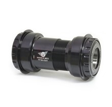 Wheels Manufacturing PressFit 30 to Shimano Bottom Bracket with Angular Contact Bearings Black Cups