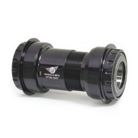 Wheels Manufacturing PressFit 30 to Shimano Bottom Bracket with Angular Contact Bearings Black Cups