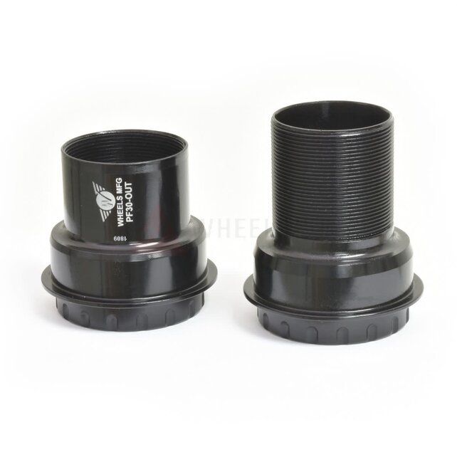 Wheels Manufacturing PressFit 30 to Shimano Bottom Bracket with Angular Contact Bearings Black Cups