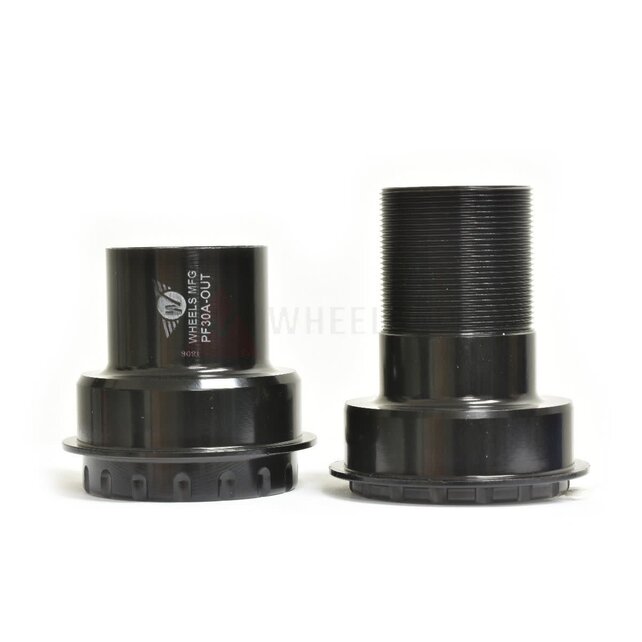 Wheels Manufacturing PF30A Frame to Hollowtech II Spindle Outboard Thread Together Bottom Bracket Black