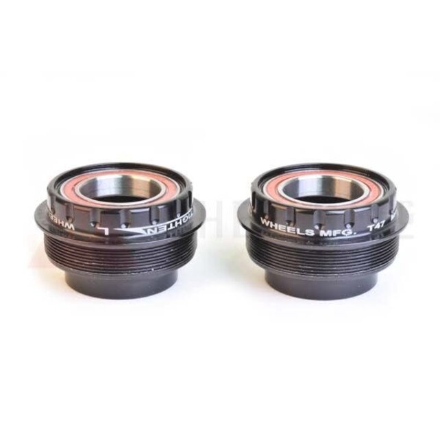 Wheels Mfg Bottom Bracket - T47 Outboard Angular Contact BB for 24mm (Shimano) Cranks