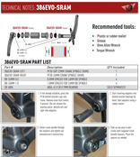 Wheels Mfg Bottom Bracket Adapter - 386EVO Adapter for 22/24mm Spindle Cranks (SRAM/TruVativ)
