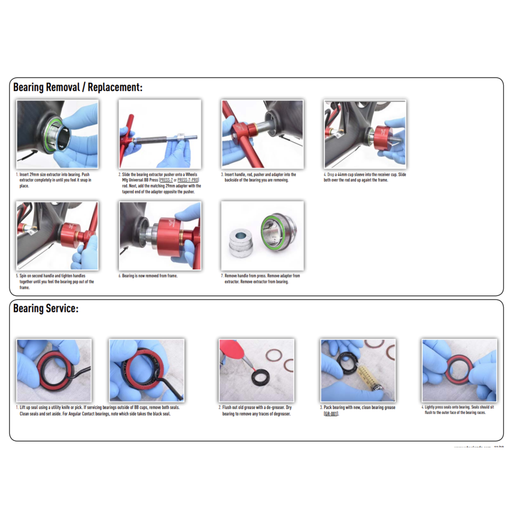 Wheels Manufacturing Wheels Mfg Bottom Bracket - BB86 to 29MM (DUB Compatible) Flanged, Dual Row PressFit 86/92 ABEC-3 Bottom Bracket