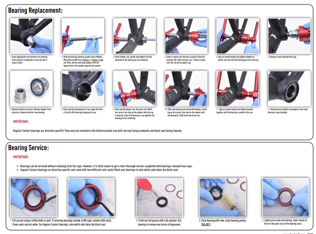 Wheels Manufacturing BB30A Frame to GXP Spindle Outboard Thread Together Bottom Bracket Black