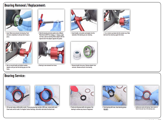 Wheels Mfg Bottom Bracket - BB86 to 30MM Flanged, Dual Row PressFit 86/92 ABEC-3 Bottom Bracket