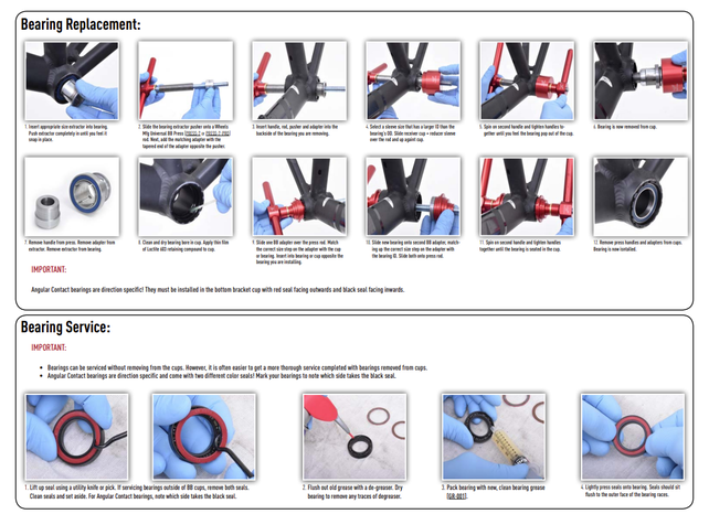 Wheels Mfg Bottom Bracket - BB86/92 Thread Together ABEC-3 BB for 24mm (Shimano) Cranks