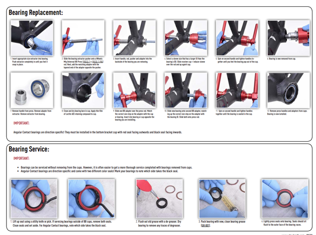 Wheels Mfg Bottom Bracket - BB86/92 Thread Together Angular Contact BB for 24mm (Shimano) Cranks