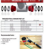 Wheels Mfg Bottom Bracket - BSA Threaded MTB ABEC-3 BB for 24mm Cranks (Shimano)