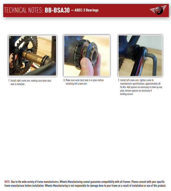 Wheels Mfg Bottom Bracket - BSA Threaded to 29mm ABEC-3 BB for SRAM DUB Compatible Cranks