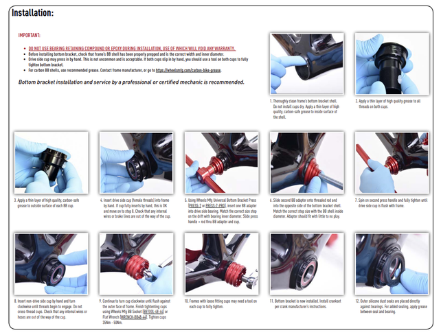 Wheels Mfg Bottom Bracket - PF30A Outboard ABEC-3 BB for 29mm SRAM DUB Compatible Cranks