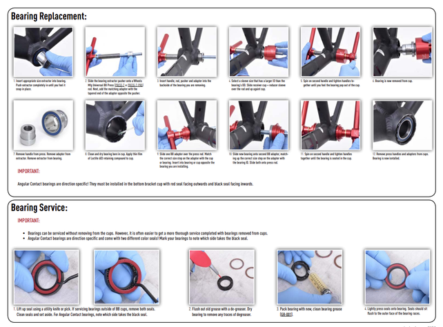 Wheels Manufacturing PF30A Thread-Together Bottom Bracket - DUB Spindle ABEC-3 Bearing Black