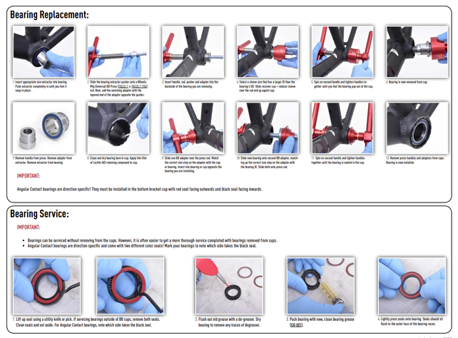 Wheels Manufacturing T47 Inboard Bottom Bracket with Angular Contact Bearings for 24mm (Shimano) Spindles