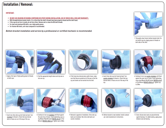 Wheels Mfg Bottom Bracket - T47 Outboard ABEC-3 BB for 24mm (Shimano) Cranks Wheels Mfg Bottom Bracket - T47 Outboard ABEC-3 BB for 24mm (Shimano) Cranks