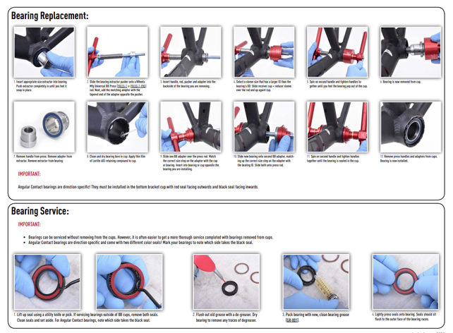 Wheels Mfg Bottom Bracket - T47 Outboard ABEC-3 BB for 30mm Cranks