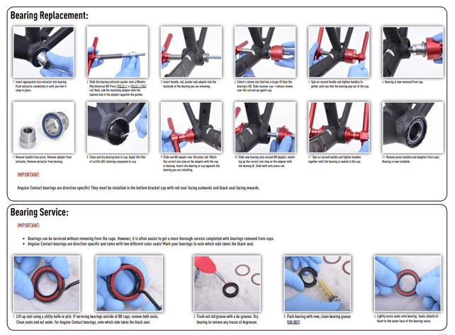Wheels Mfg Bottom Bracket - T47 Outboard Angular Contact BB for 24/22mm (SRAM) Cranks