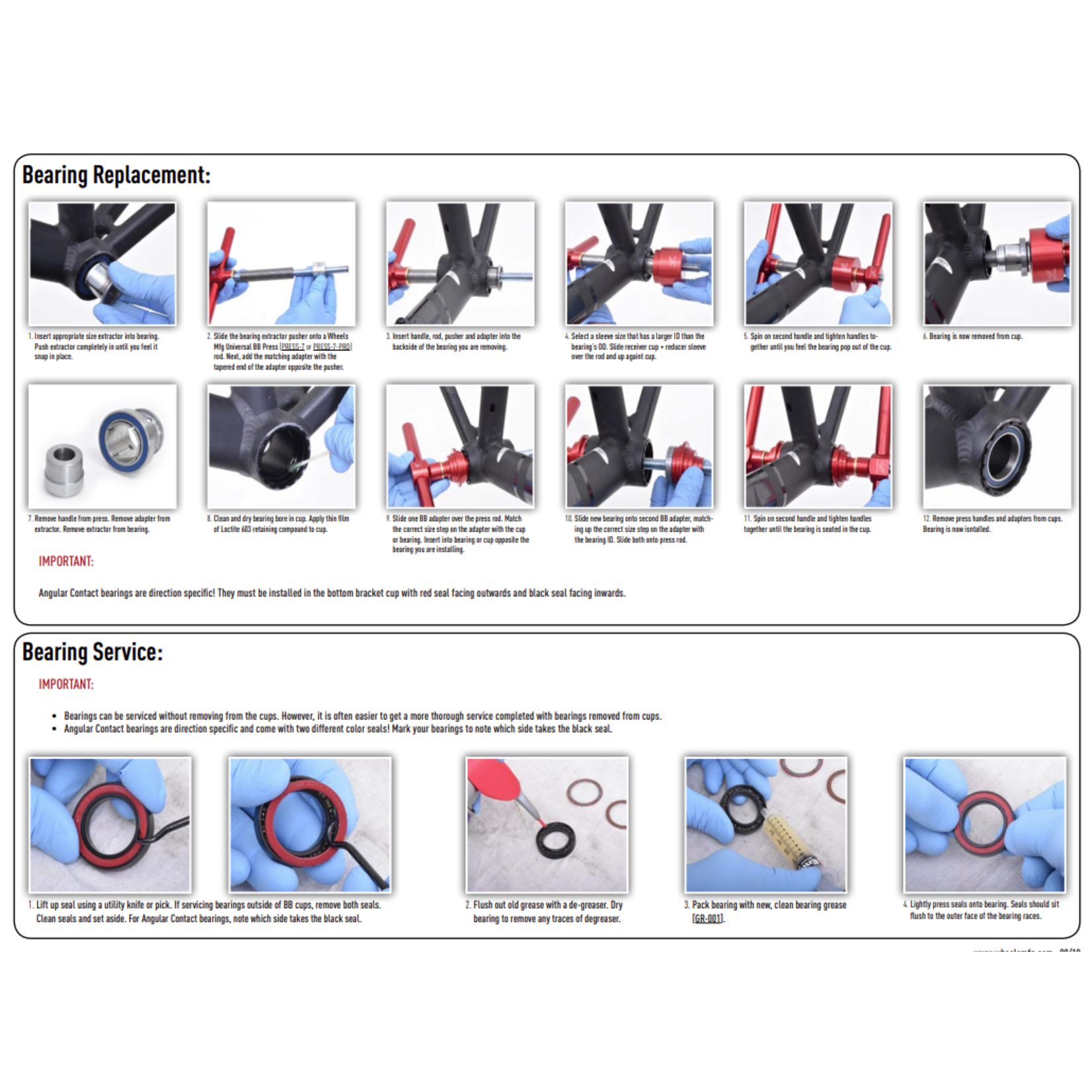 Wheels Manufacturing Wheels Mfg Bottom Bracket - T47 Outboard Angular Contact BB for 30mm Cranks