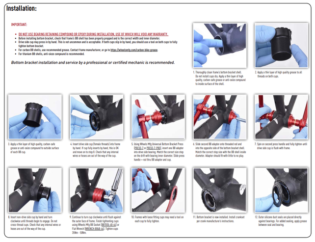 Wheels Mfg Bottom Bracket -386EVO ABEC-3 BB for 24mm (Shimano) Cranks