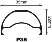 Velocity Blunt 35 650b  Bicycle Rims - Black,40