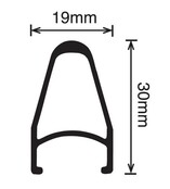 Velocity DeepV 700c nonMSW Bicycle Rims - Black,32 Velocity DeepV 700c nonMSW Bicycle Rims - Black,32