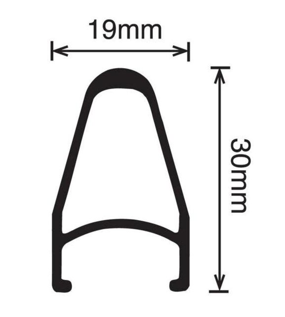 Velocity DeepV 700c nonMSW Bicycle Rims - Black,36