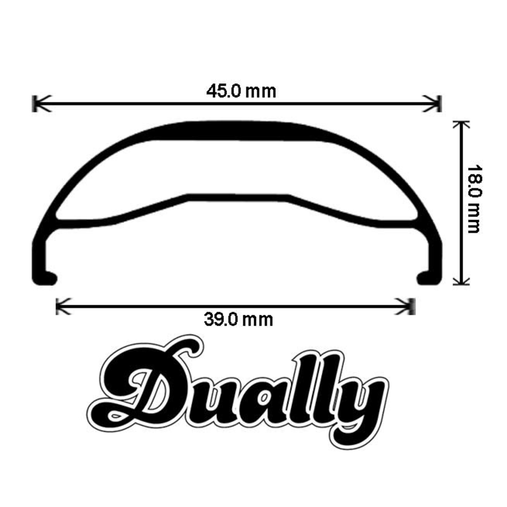 Velocity Velocity Dually 650b  Bicycle Rims - Black