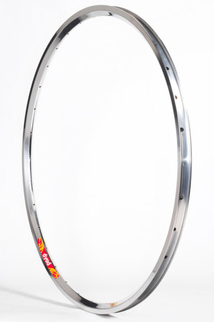 Velocity Dyad 700c nonMSW Bicycle Rims - POLISHED SILVER ,36