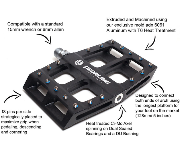 Pedaling Innovations Catalyst XL Pedal - for size 13 feet and up Pedaling Innovations Catalyst XL Pedal - for size 13 feet and up