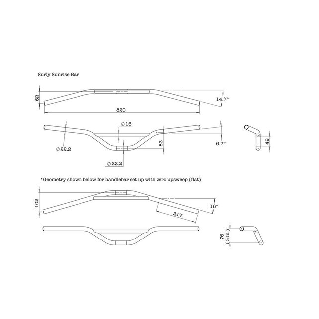 Surly Sunrise Handlebar Surly Sunrise Handlebar