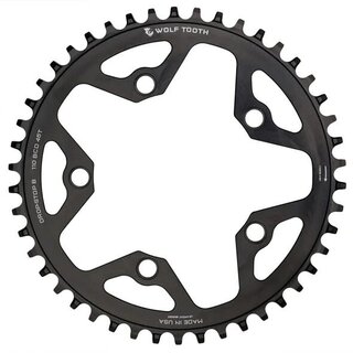Wolf Tooth 110 BCD 5 Bolt Chainring 46T compatible with SRAM Flattop