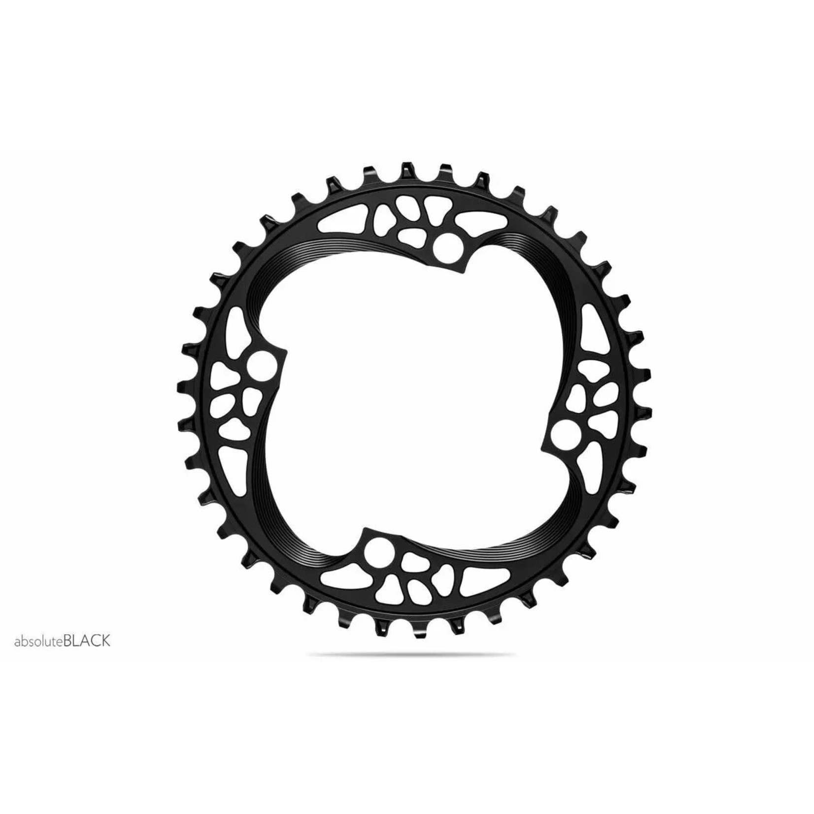 absoluteBLACK absoluteBLACK Round 64 BCD Chainring - 28t 64 BCD 4-Bolt Narrow-Wide Black