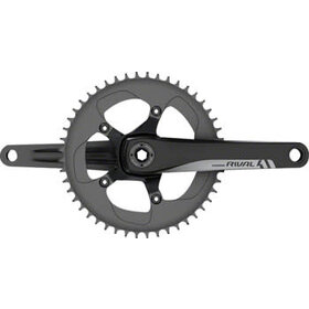 SRAM Rival 1 Crankset - 175mm, 10/11-Speed, 42t, 110 BCD, BB30/PF30 Spindle Interface, Black