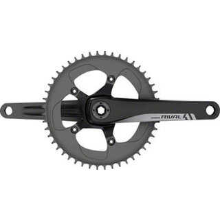 SRAM Rival 1 Crankset - 175mm, 10/11-Speed, 42t, 110 BCD, BB30/PF30 Spindle Interface, Black