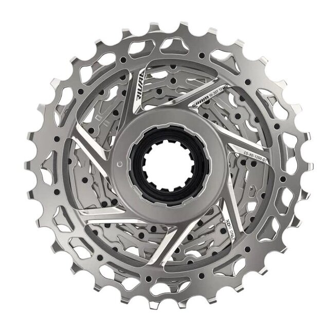 SRAM Rival AXS XG-1250 Cassette - 12-Speed, 10-36t, Silver, For XDR Driver Body, D1
