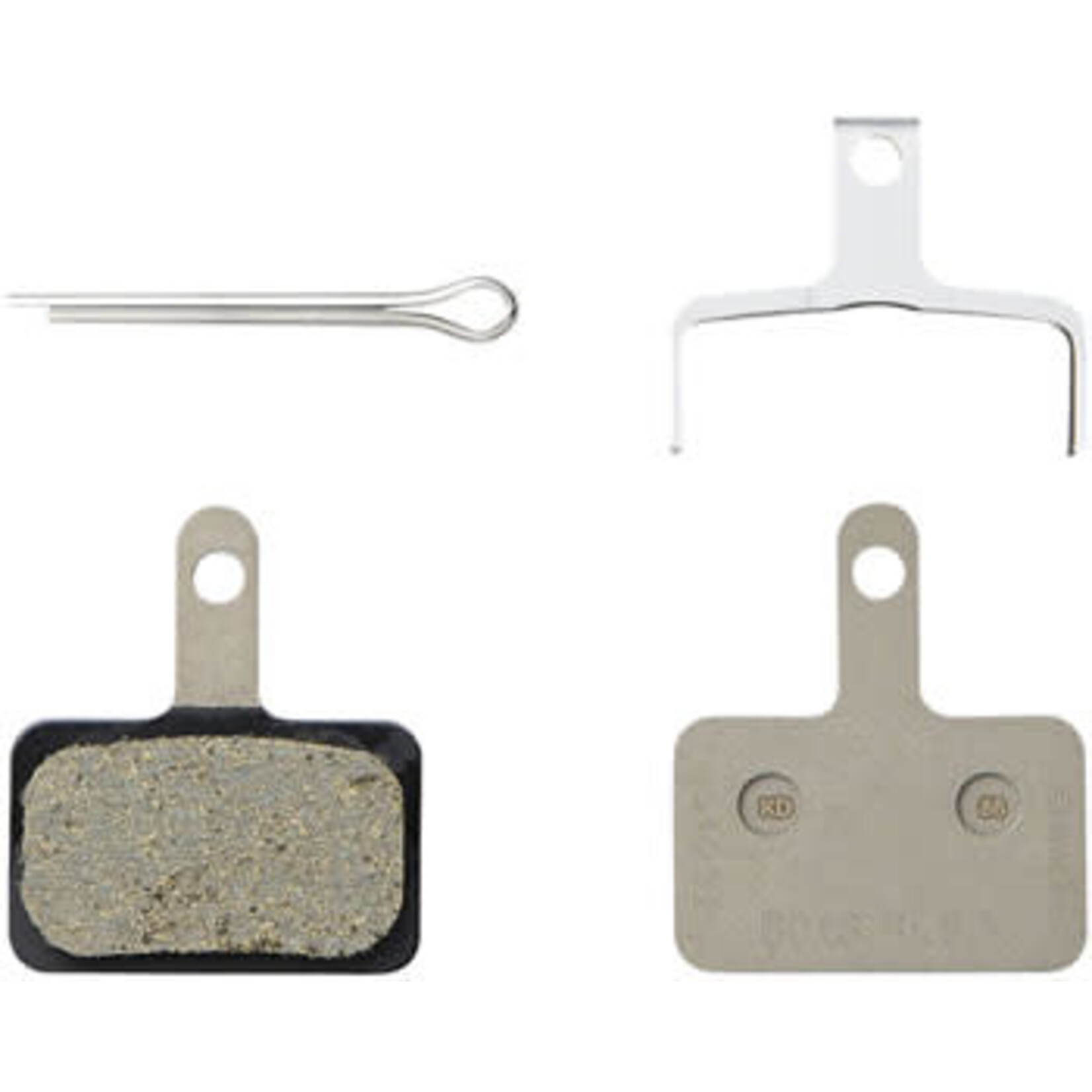 Shimano Shimano B05S-RX Disc Brake Pad and Spring - Resin Compound, Stainless Steel Back Plate